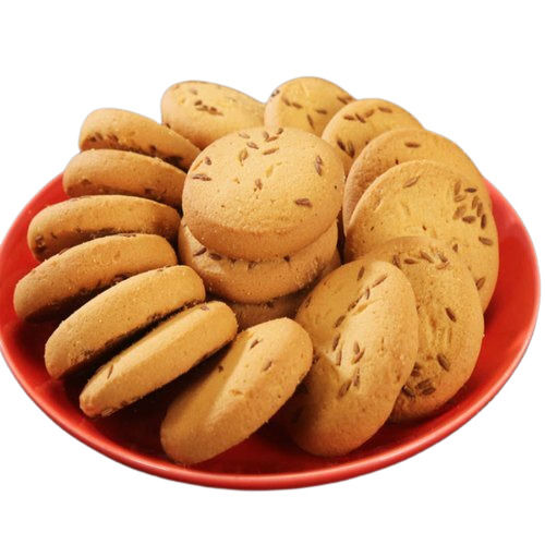 Natural Ingredients Eggless Jeera Bakery Cookies  Pack Size: 500 G