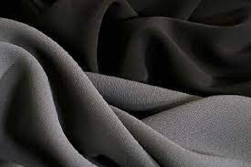 100 Percent Polyester Plain Pattern Black Fabrics For Textile Industry