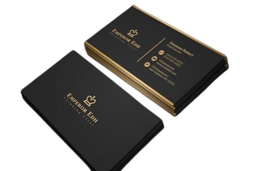 ब्लैक प्लास्टिक विजिटिंग कार्ड लोगों को समाज में उनके मूल्य को समझने में मदद करते हैं। यह लोगों को आगामी कार्यक्रम के लिए तैयार करता है