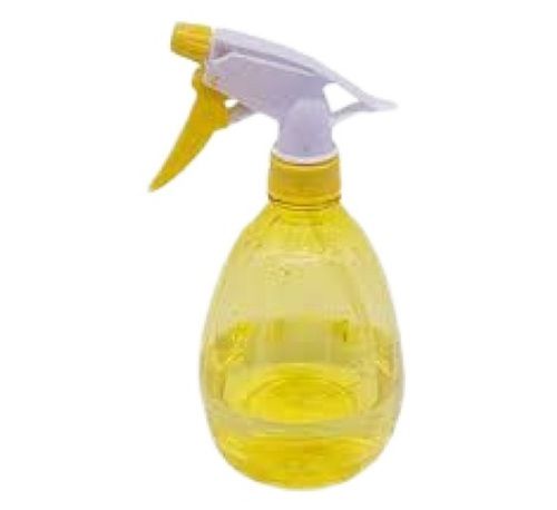 Oval Leak Proof Plastic Transparent Yellow Spray Bottle