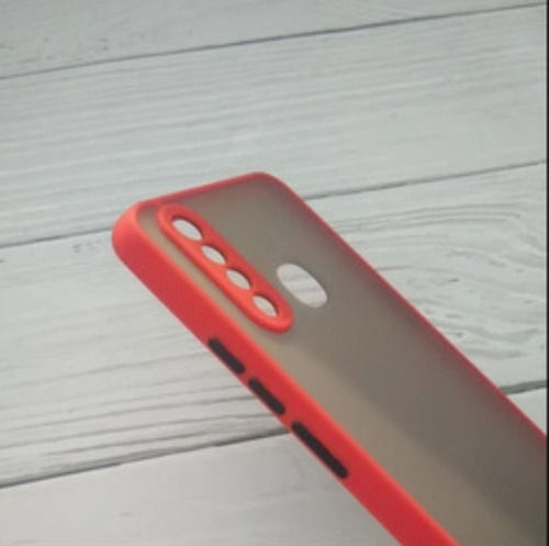 Red And White High Quality Shock Resistance Silicon Mobile Phone Back Cover