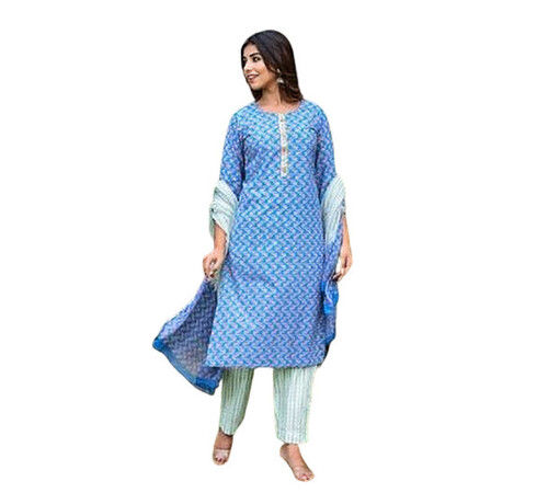 Shrink Resistance Ladies Printed Cotton Salwar Suits