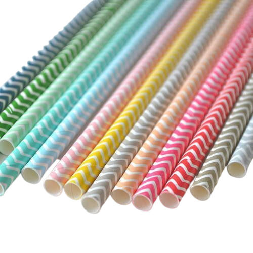 Multi Color Eco-Friendly Disposable Drinking Biodegradable Paper Straw