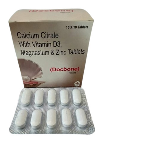 विटामिन D3 मैग्नीशियम और जिंक टैबलेट के साथ डॉकबोन एलोपैथिक कैल्शियम सामान्य दवाएं