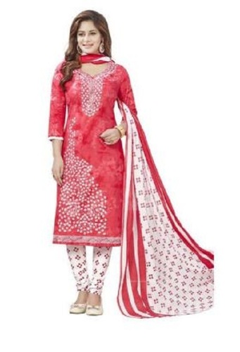 महिलाओं के गुलाबी मुद्रित और कशीदाकारी ब्राइडल सलवार सूट सजावट सामग्री: कपड़े