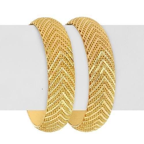 Fashion Color Yellow Premium Gold Bangles