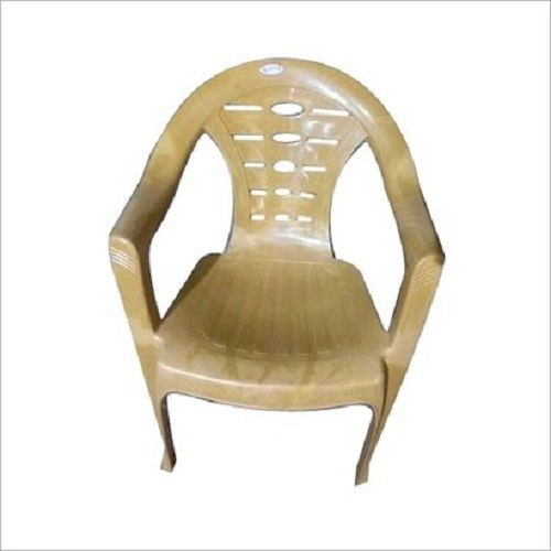 Lightweight And Strong PVC Plastic Armrest Chair For Home And Garden