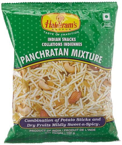 150 Grams Salty Crunchy Fried Ready To Eat Panchratan Mixture Namkeen