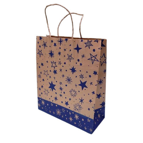 Light Weight Anti-septic Printed Kraft Paper Carry Bag For Shopping