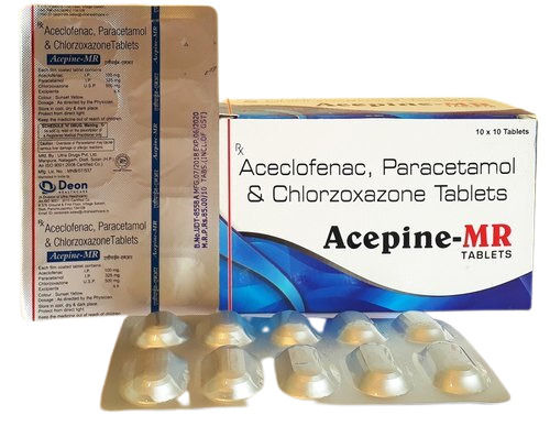 Acepine Mr Aceclofenac Paracetamol And Chlorzoxazone Tablets Organic Medicine