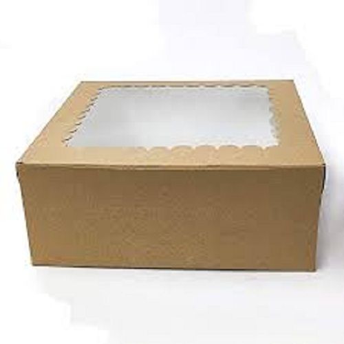 Glossy Lamination Color Brown And White Cake Packing Corrugated Cardboard Boxes