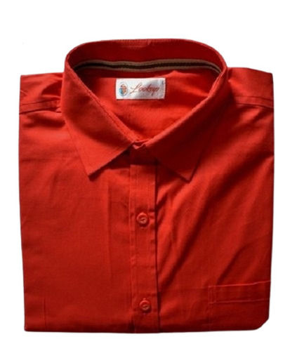 Full Sleeved Men's Cotton Casual Plain Shirt