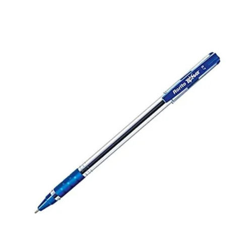 Blue 5 Inches 10 Gram Easy To Hold Round Plastic Ball Pens