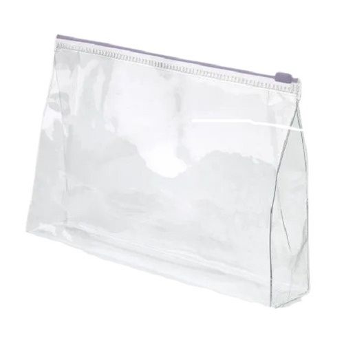 6 X 10 Inch Size Water Proof And Moisture Proof Transparent Pvc Plastic Zipper Bag