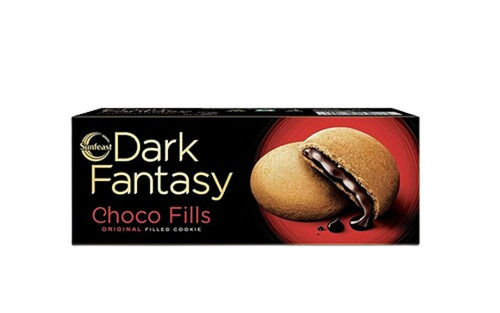 75 Gram Round Crispy Dark Fantasy Chocolate Cream Biscuit