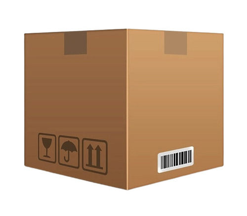 Brown Square Plain Paper Packaging Corrugated Cardboard Box