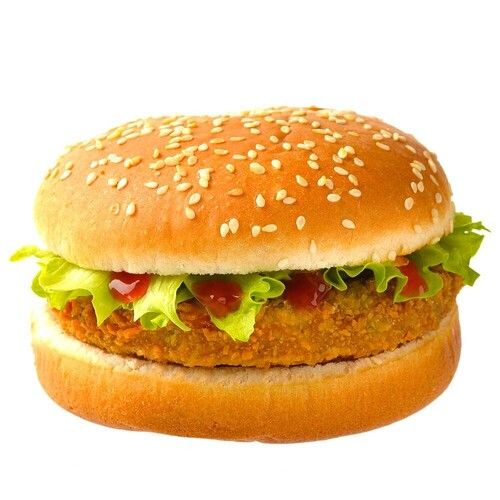 Healthy Hygienically Prepared Delicious Tasty Spicy And Salty Snack Food Veg Burger 