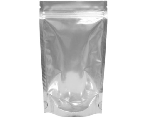 Ldpe प्लास्टिक और एल्युमिनियम फॉयल रेक्टैंगुलर वाटर प्रूफ प्लेन स्टैंड अप पाउच