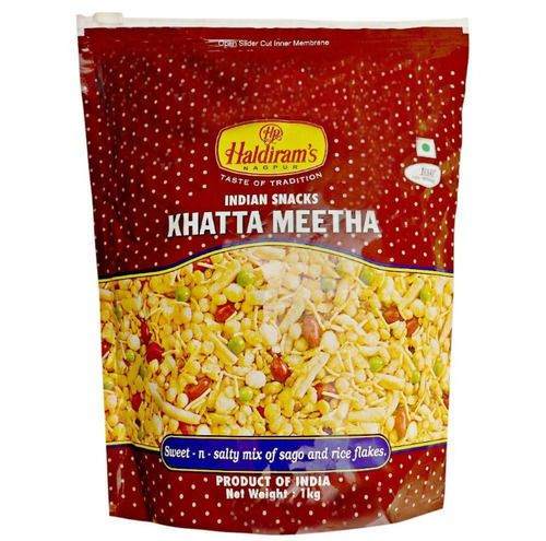 White Sweet And Spicy Taste Crunchy Fried Food Grade Khatta Meetha Namkeen, 1 Kilogram Pack