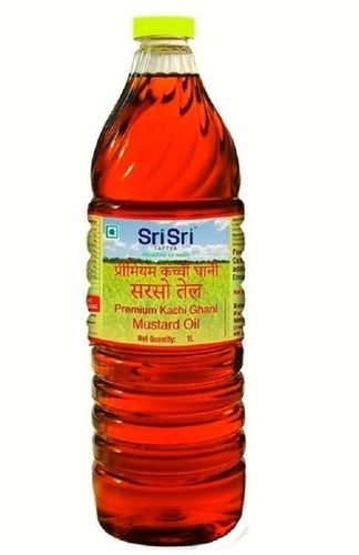 1 लीटर फूड ग्रेड आमतौर पर उगाया जाने वाला शुद्ध और ठंडा दबाया हुआ सरसों का तेल