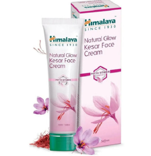 25 Grams Smooth Texture Himalaya Natural Glow Kesar Face Cream For All Skin Type Collar Style: Straight