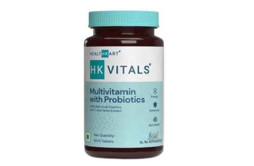 Multivitamin With Probiotics Tablets, Pack Of 60 Tablet Recommended For: As Per Doctor Guidelines