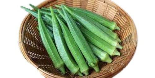 Naturally Grown Long Green Lady Finger