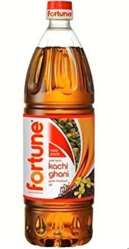 Commonly Cultivation Cold Pressed Kachi Ghani Pure Mustard Oil, 1 Liter Pack