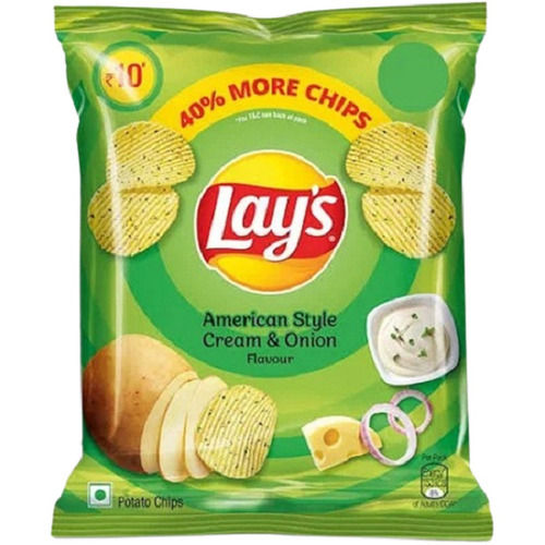 Cream And Onion Flavor Ready To Eat Fried Potato Chips, 23 Gram