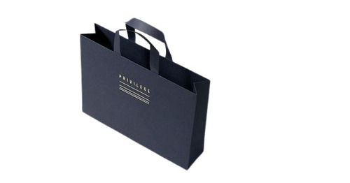 Black Easy To Carry Fancy Paper Bags