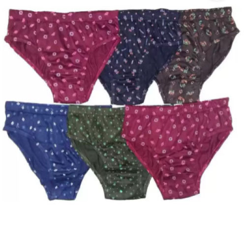 Yellow Multicolor Breathable And Quick Dry Skin Friendly Dotted Cotton Ladies Panties