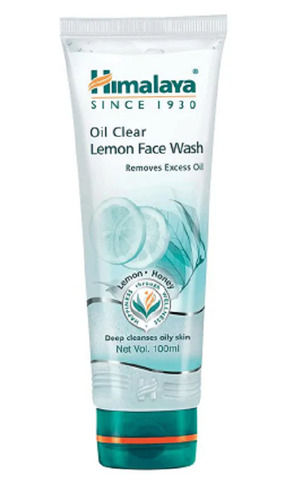 Smooth Texture And All Skin Type Himalaya Lemon Face Wash With 100 Ml Pack