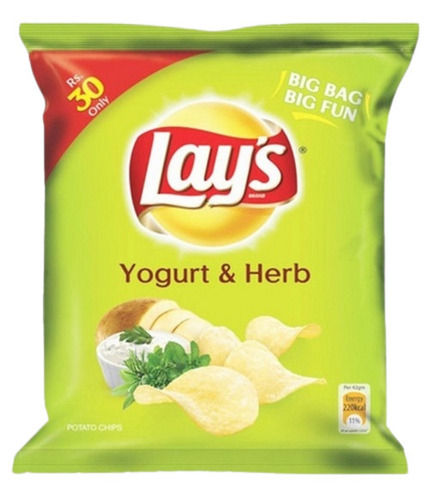 Yogurt And Herb Flavor Crunchy Ready To Eat Fried Potato Chips, 73 Gram