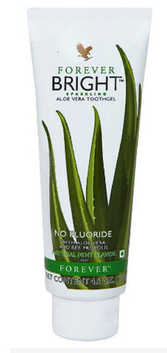 130 Gram No Fluoride Natural Mint Flavor Bright Sparkling Aloe Vera Toothgel