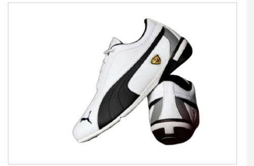 Black And White Leather Eva Midsole Stylish And Comfortable Daily Wear Men Shoes 