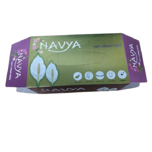 Rectangular Eco Friendly Matte Laminated Printed Tissue Paper Packaging Boxes