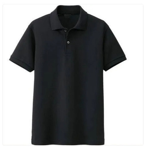 Washable And Comfortable Short Sleeve Black Men'S Cotton T Shirt 