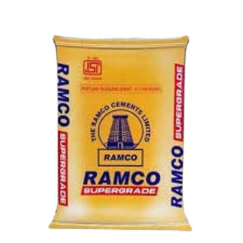 Weather Friendly Ramco Supergrade Grey Cement For Construction