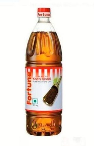 1 Liter Food Grade Cold Pressed Pure And Natural Kachi Ghani Fortune Mustard Oil Application: Cooking