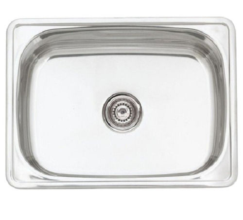 Rectangular Shape And Rust Proof Stainless Steel Silver Color Kitchen Sink