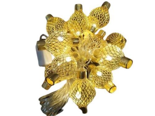 Gold Sleek Modern Design 3.5M Handmade Ball Decorative Light Plug-In 220V Led Decorative Light 