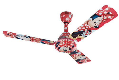 65 Watt 1200 Mm Sweep And 340 Rpm Speed Disney Minnie Mouse Ceiling Fan General Medicines