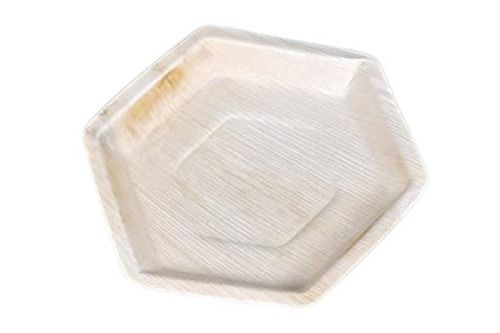 7 Inch Strong Disposable Areca Leaf Plate Pack Of 50 Pieces