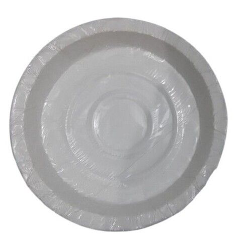 6 Inch Size Round Shape White Color Coated And Laminated Disposable Paper Plate Application: For Party