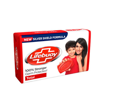 Kills 99.9 Percent Germs Silver Shield Formula Medicated 5 Inch Lifebuoy Soap Bar With Fragrance