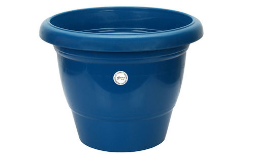 a  18X18X17 CM a  0.6 Kilogram Round Plastic Body Plain Strong And Durable Flower Pots