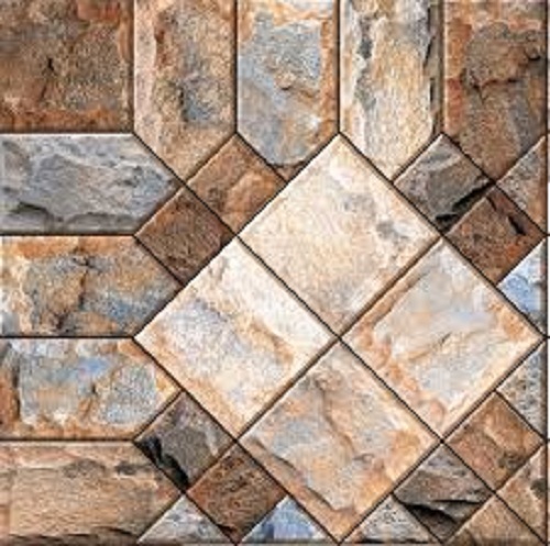 मल्टी कलर एंटी स्किड और एंटी-स्लिपरी बाथरूम वॉल टाइल्स, मोटाई: 10-15 मिमी