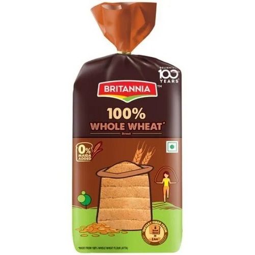 450 Gram Ready To Eat Britannia 100% Whole Wheat Sandwich Brown Bread