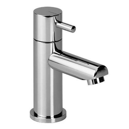 Silver 6 Inches Long Stainless Steel Glossy Finished Wall Mounted Rust Proof Pillar Tap 