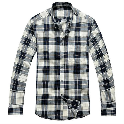 Casual Wear Embroidered Woven Pattern Classic Collar Style Cotton Checked Shirt Age Group: 18 To 30